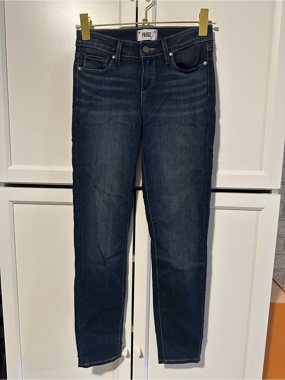 PAIGE Women's Dark Indigo Skinny Jeans